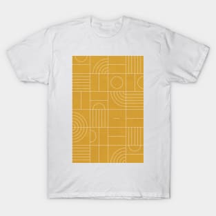 My Favorite Geometric Patterns No.22 - Mustard Yellow T-Shirt